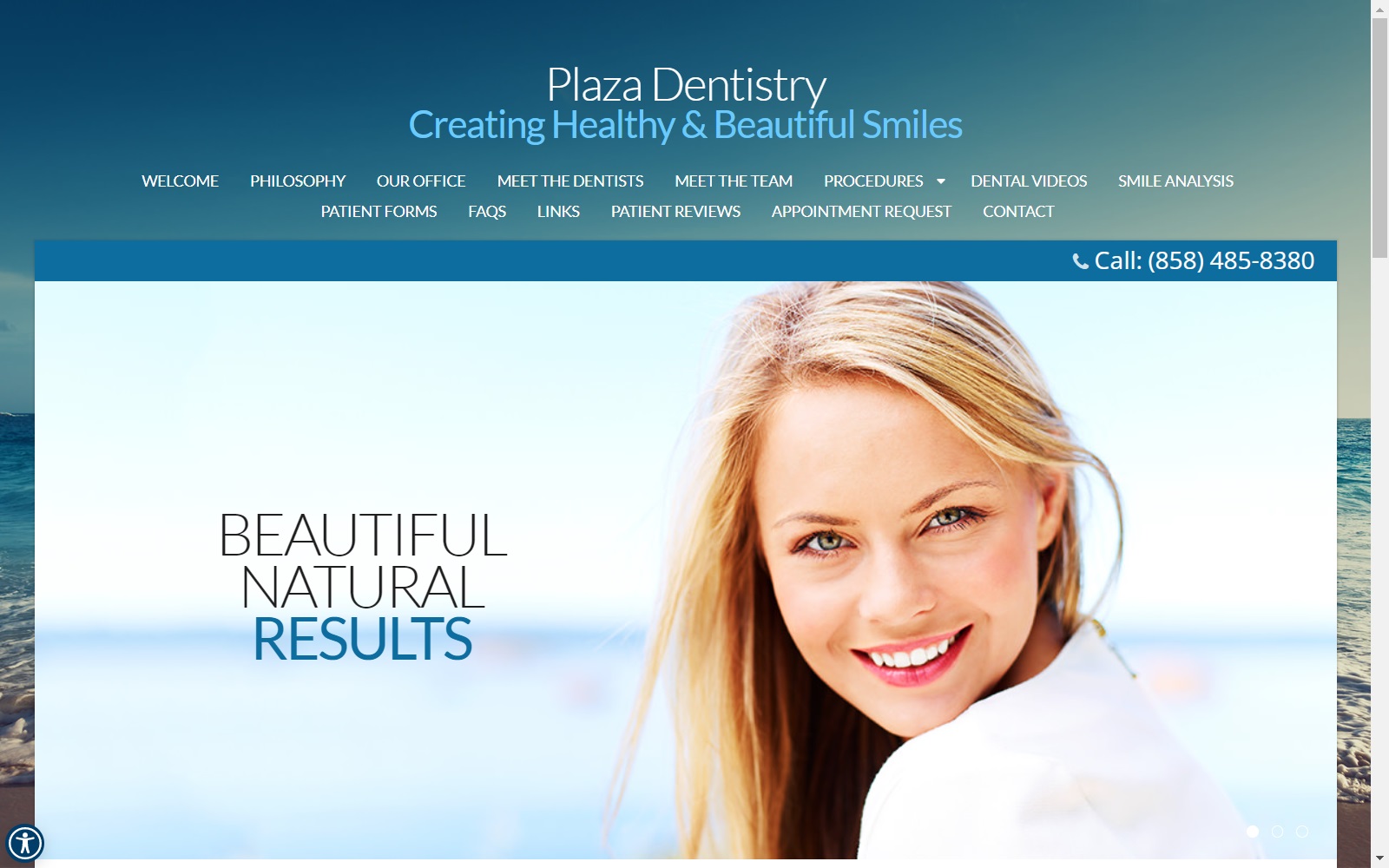 plaza-dentistry.com screenshot