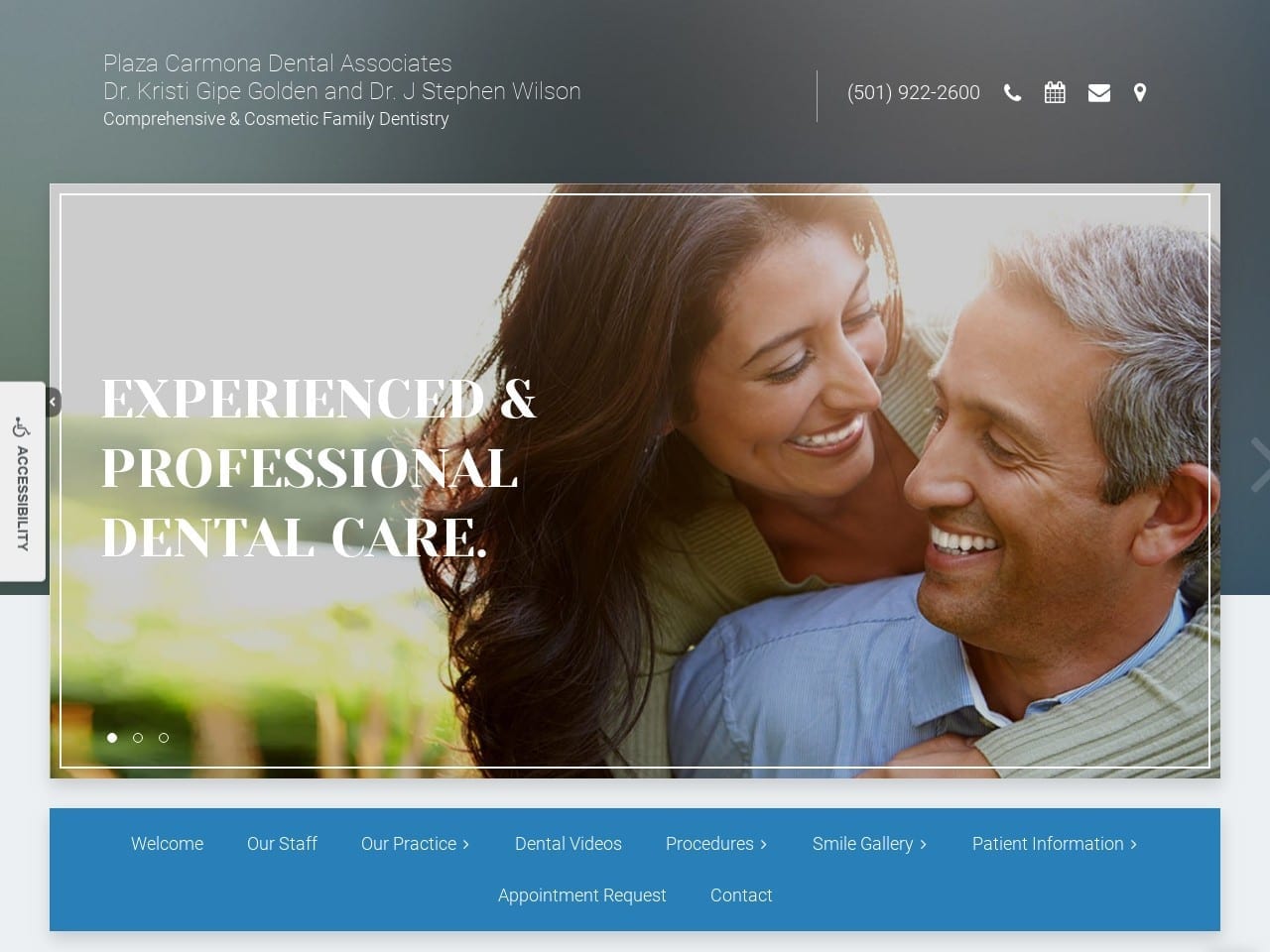 Plaza Carmona Dental Associates Website Screenshot from plazacarmonadental.com