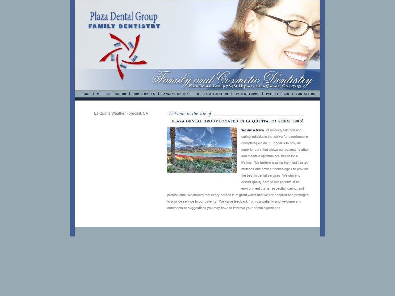 Plaza Dental Group Long Michael W DDS Website Screenshot from plazadentalgroup.biz