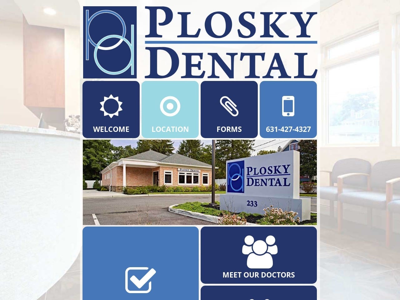 Plosky Dental Website Screenshot from ploskydental.com