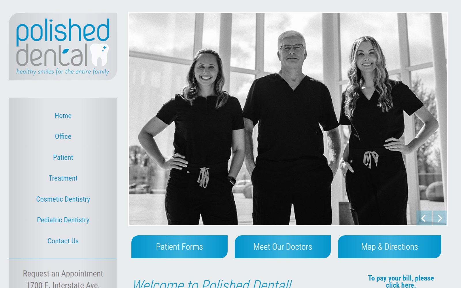 polished-dental.net screenshot