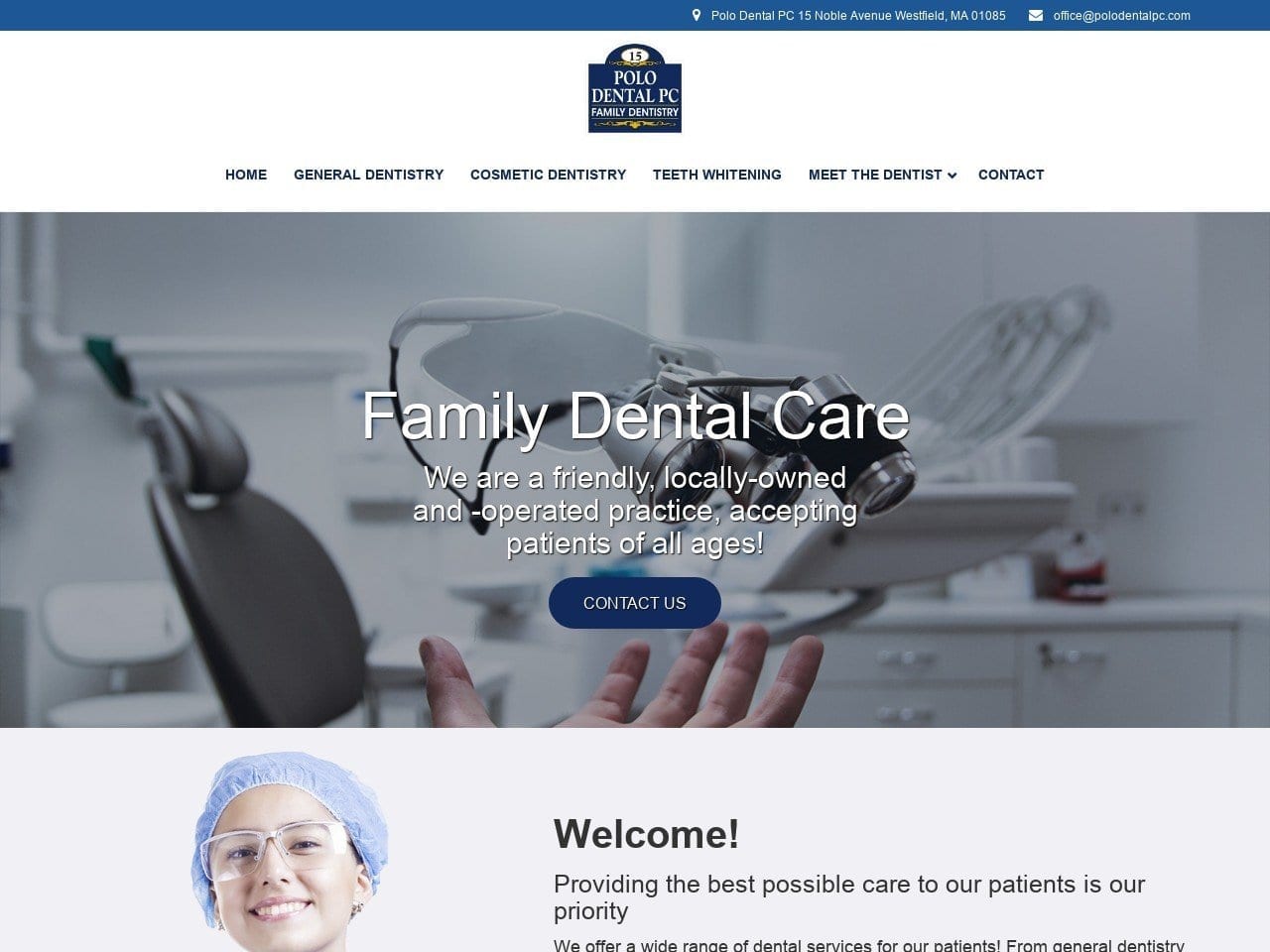 Polo Dental PC Website Screenshot from polodentalpc.com