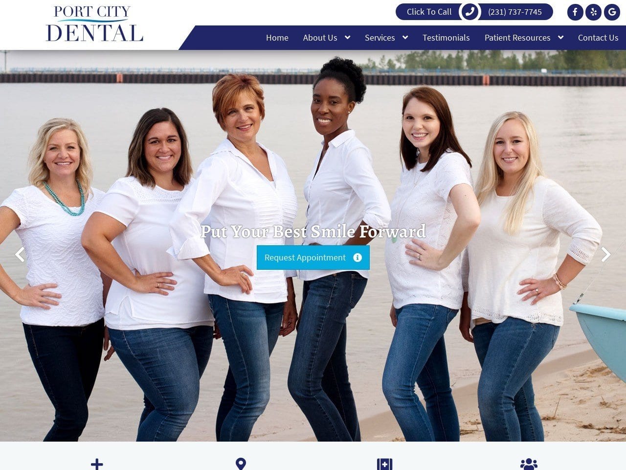 Dr. Carl D. Vertregt DDS Website Screenshot from portcitydental.com