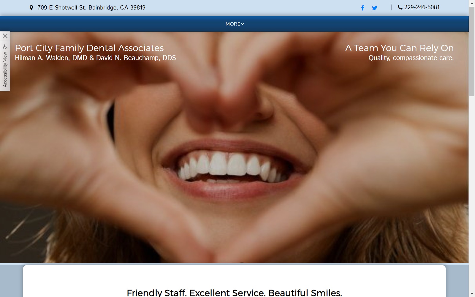 portcityfamilydentalassociates.com screenshot