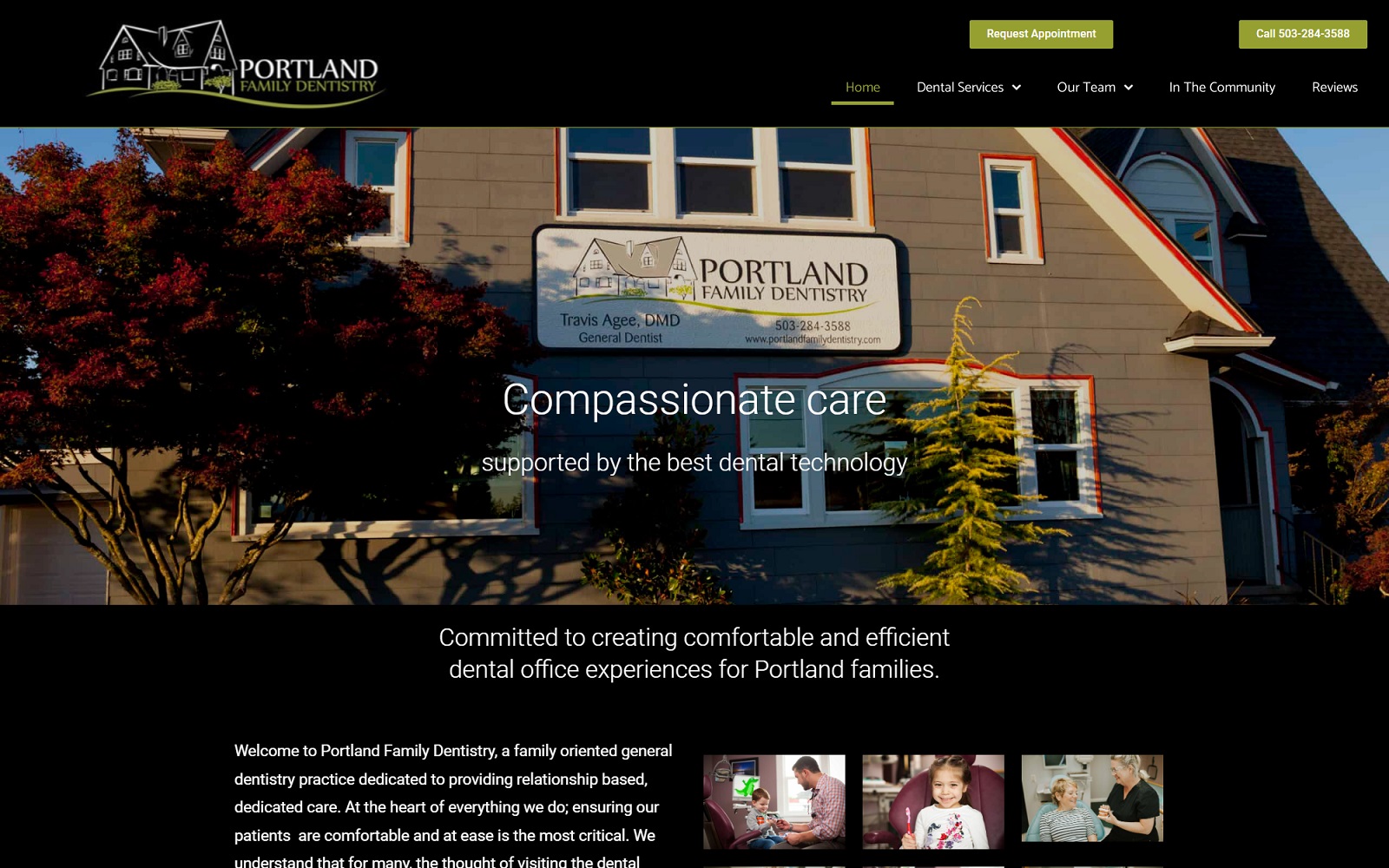 portlandfamilydentistry.com screenshot