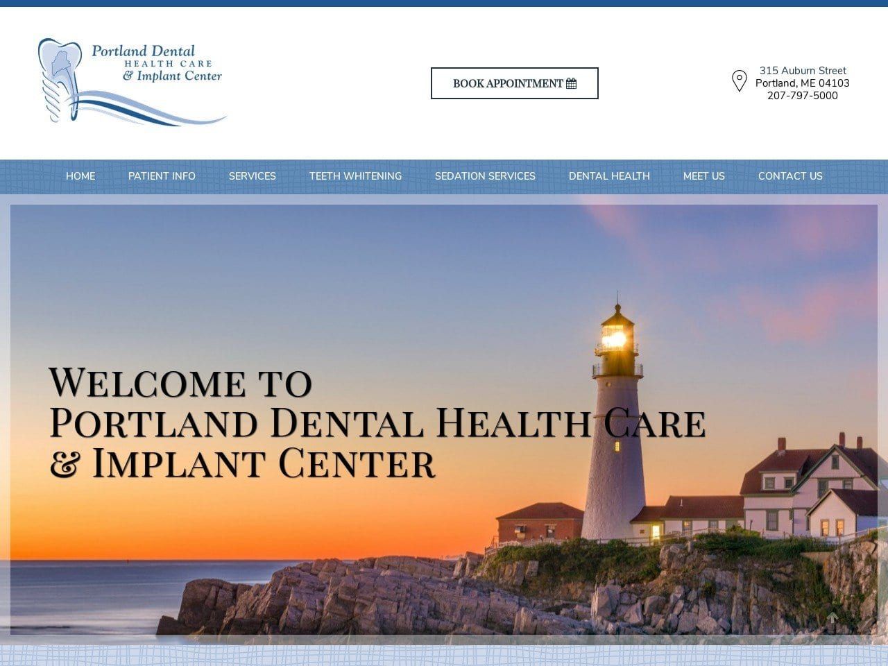 Portlandmaine Dental Website Screenshot from portlandmainedental.com