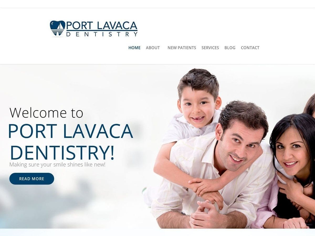 Port Lavaca Dentistry Website Screenshot from portlavacadentistry.com