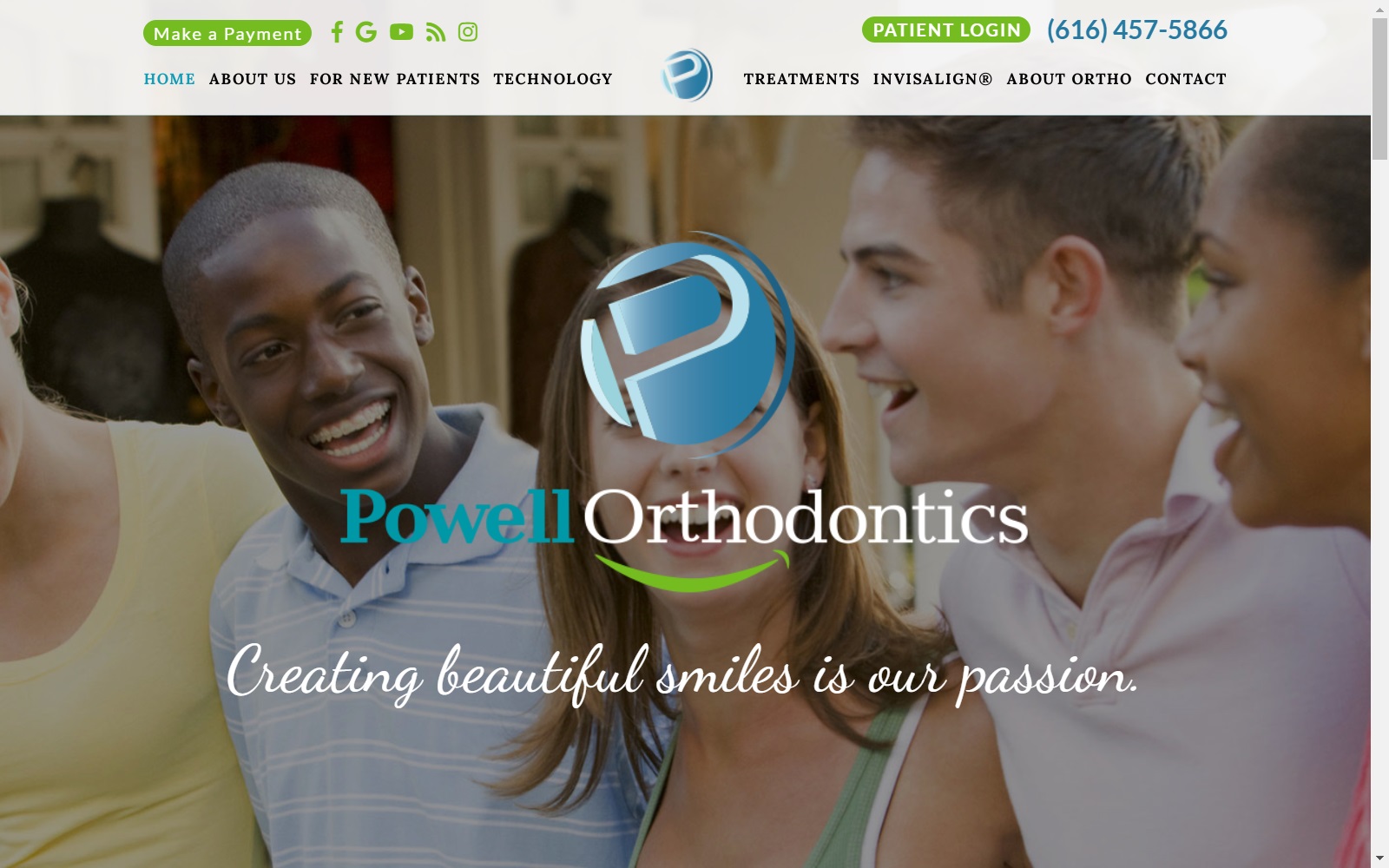 powellortho.com screenshot