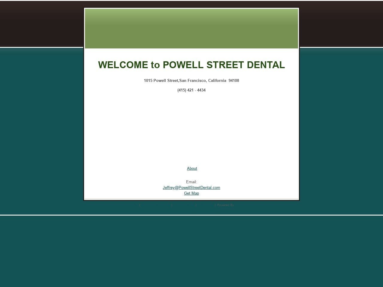 Powell Street Dental Website Screenshot from powellstreetdental.com