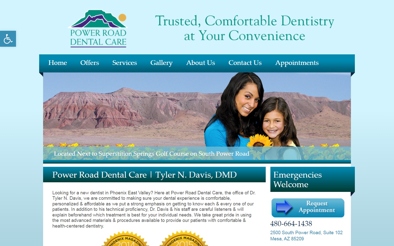 powerroaddentalcare.com screenshot