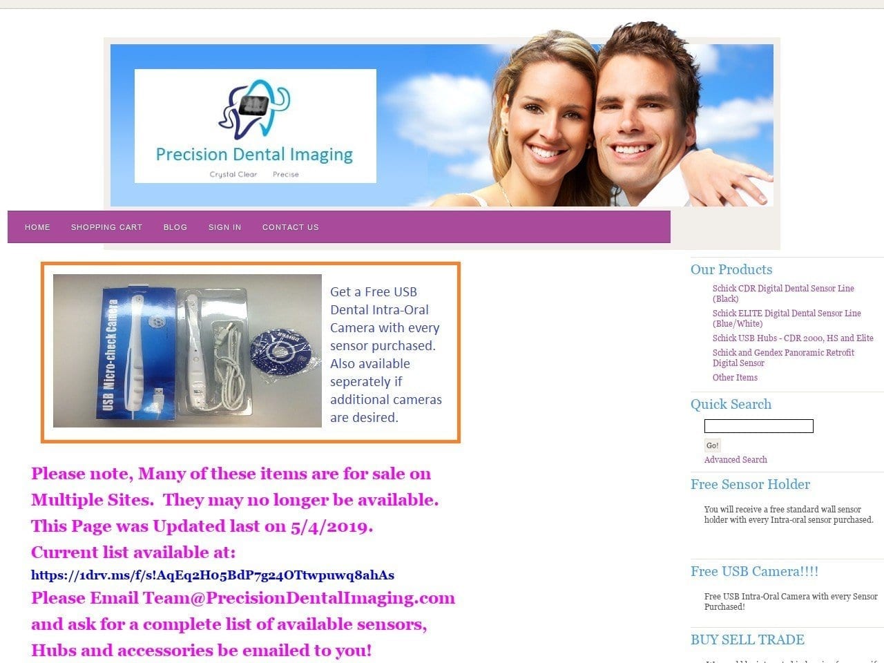 Precision Dental Imaging Website Screenshot from precisiondentalimaging.com