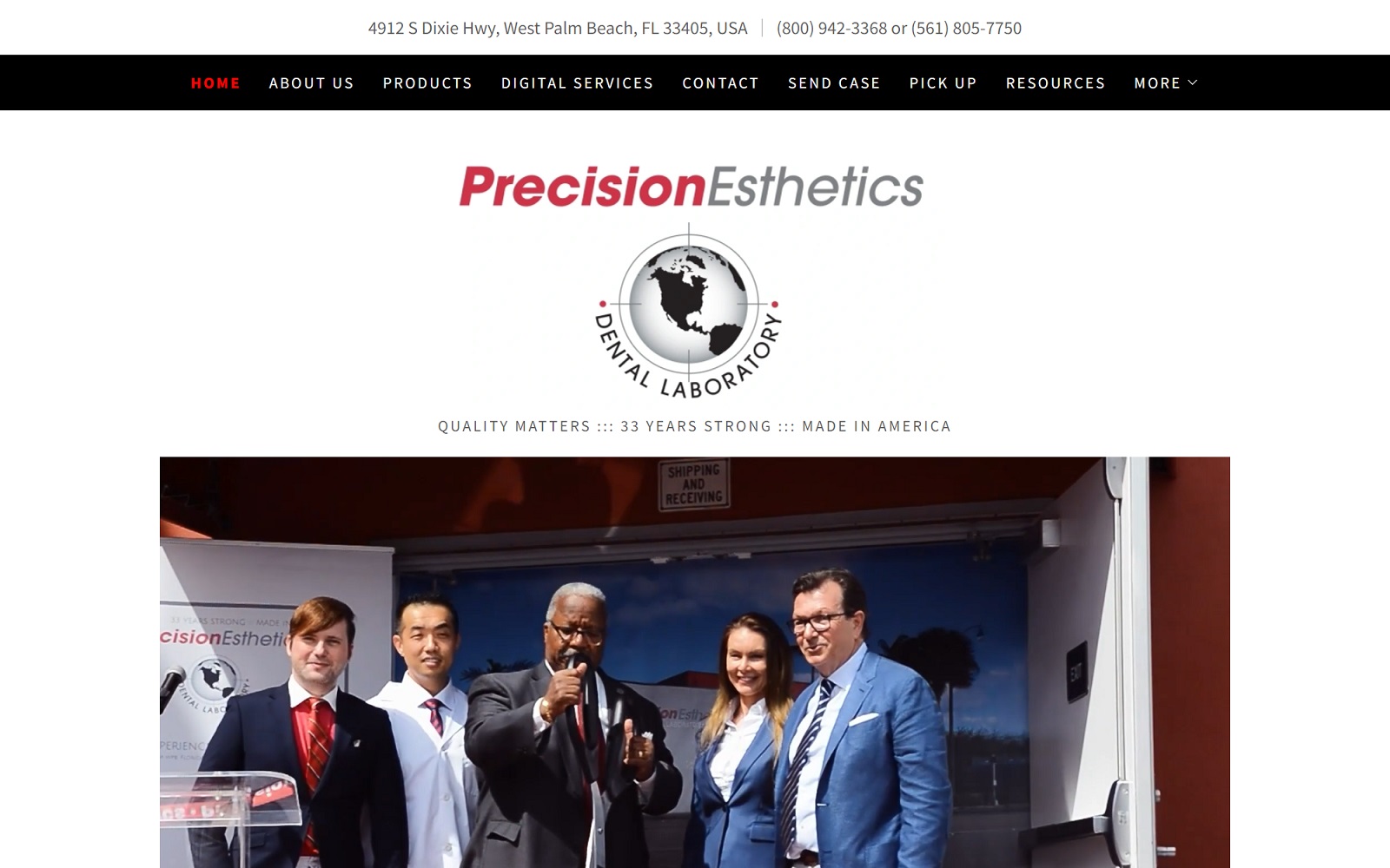 precisionesthetics.com screenshot