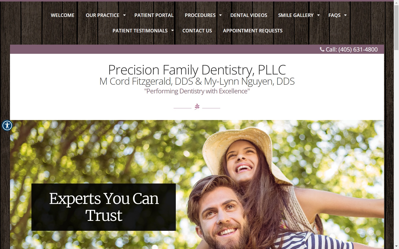 precisionfamilydentistryokc.com screenshot