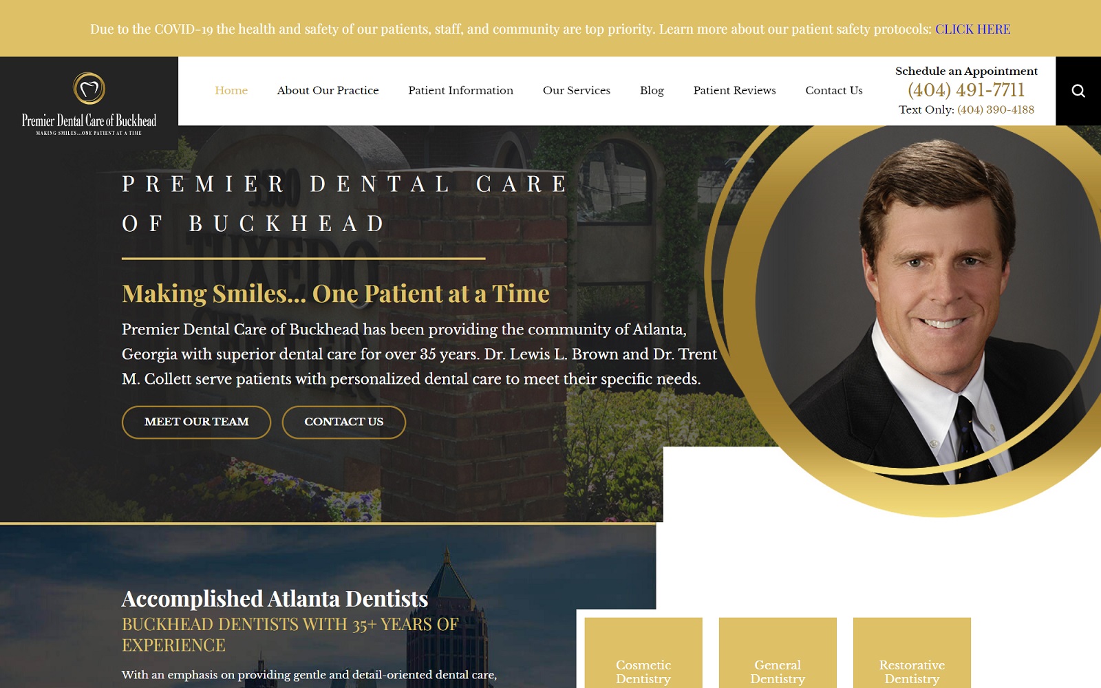 premierdentalcareofbuckhead.com screenshot