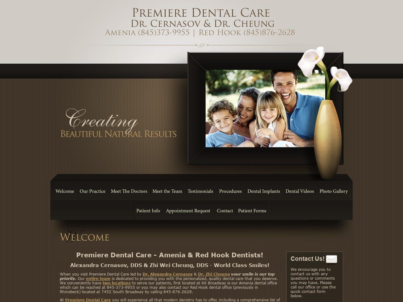 Premiere Dental Ny Website Screenshot from premieredentalny.com