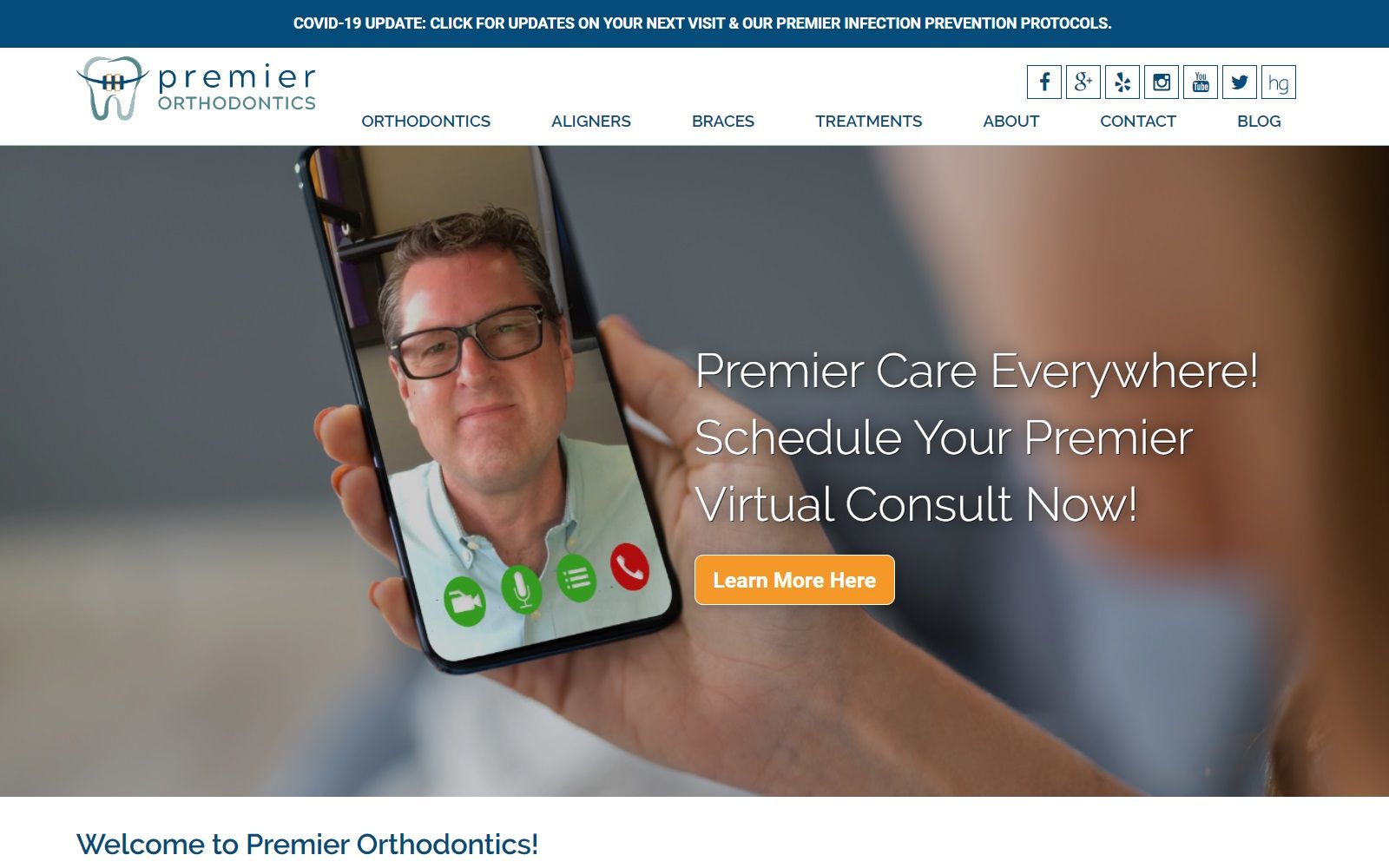 premierorthodontics.com screenshot