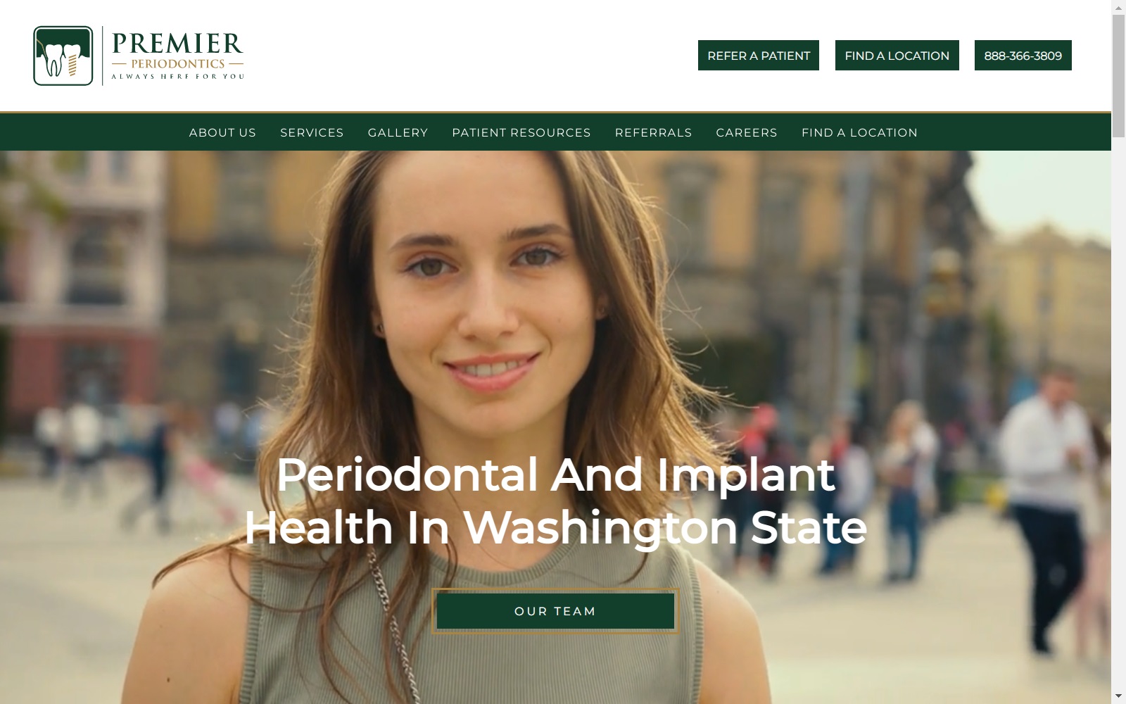 premierperiodontics.com screenshot