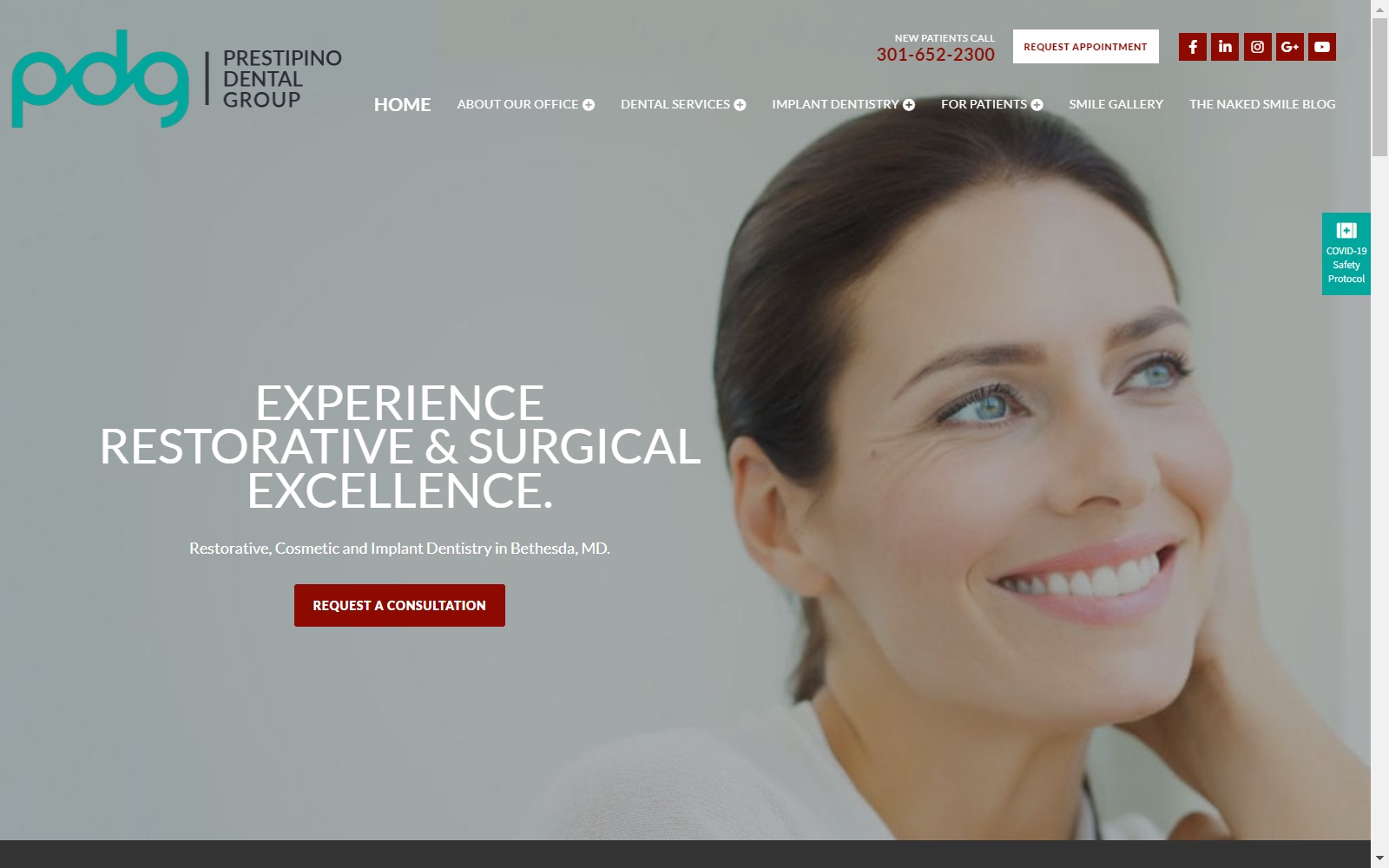 prestipinodentalgroup.com screenshot