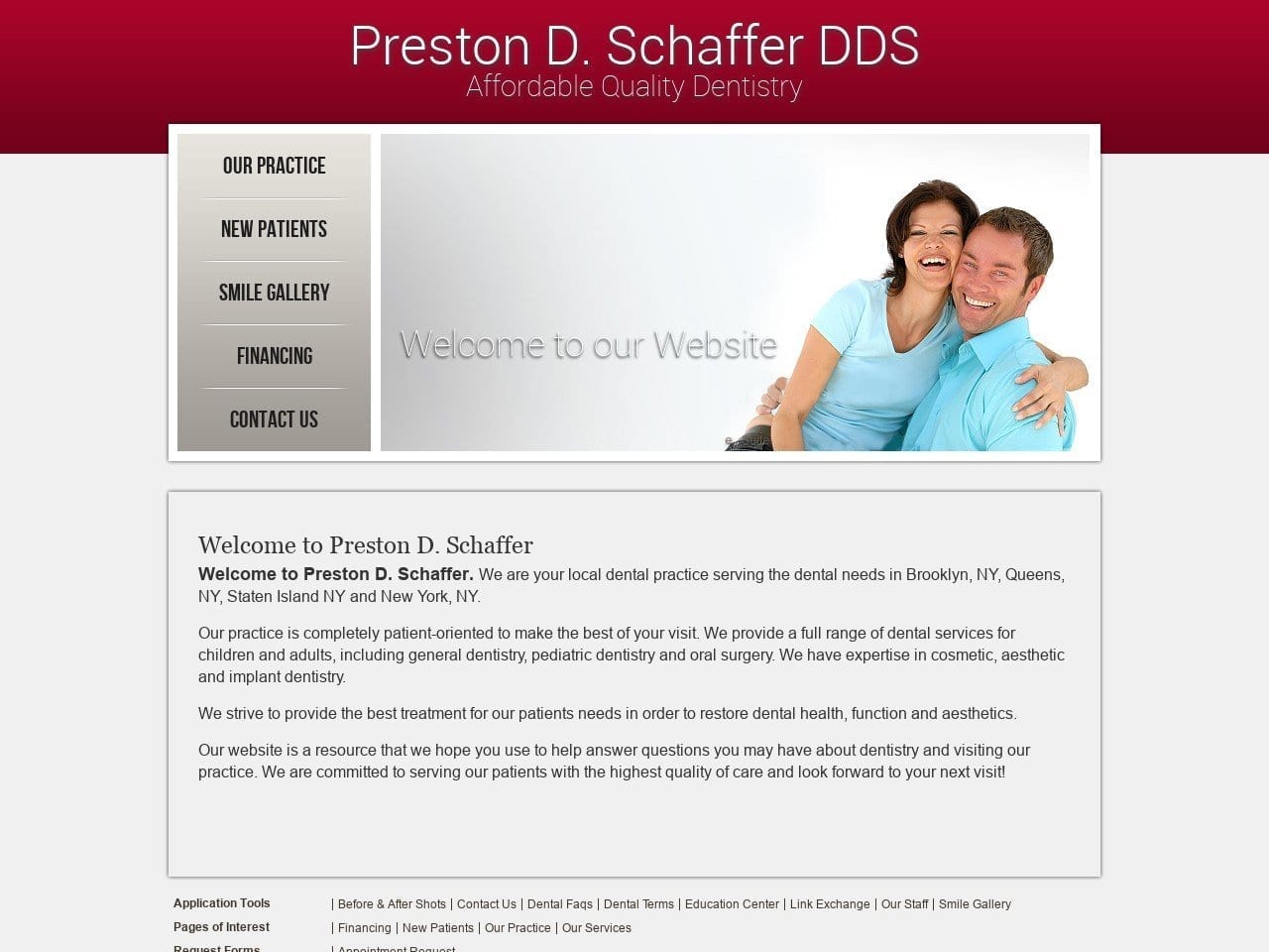 Schaffer Preston D DDS Website Screenshot from prestondschafferdds.com