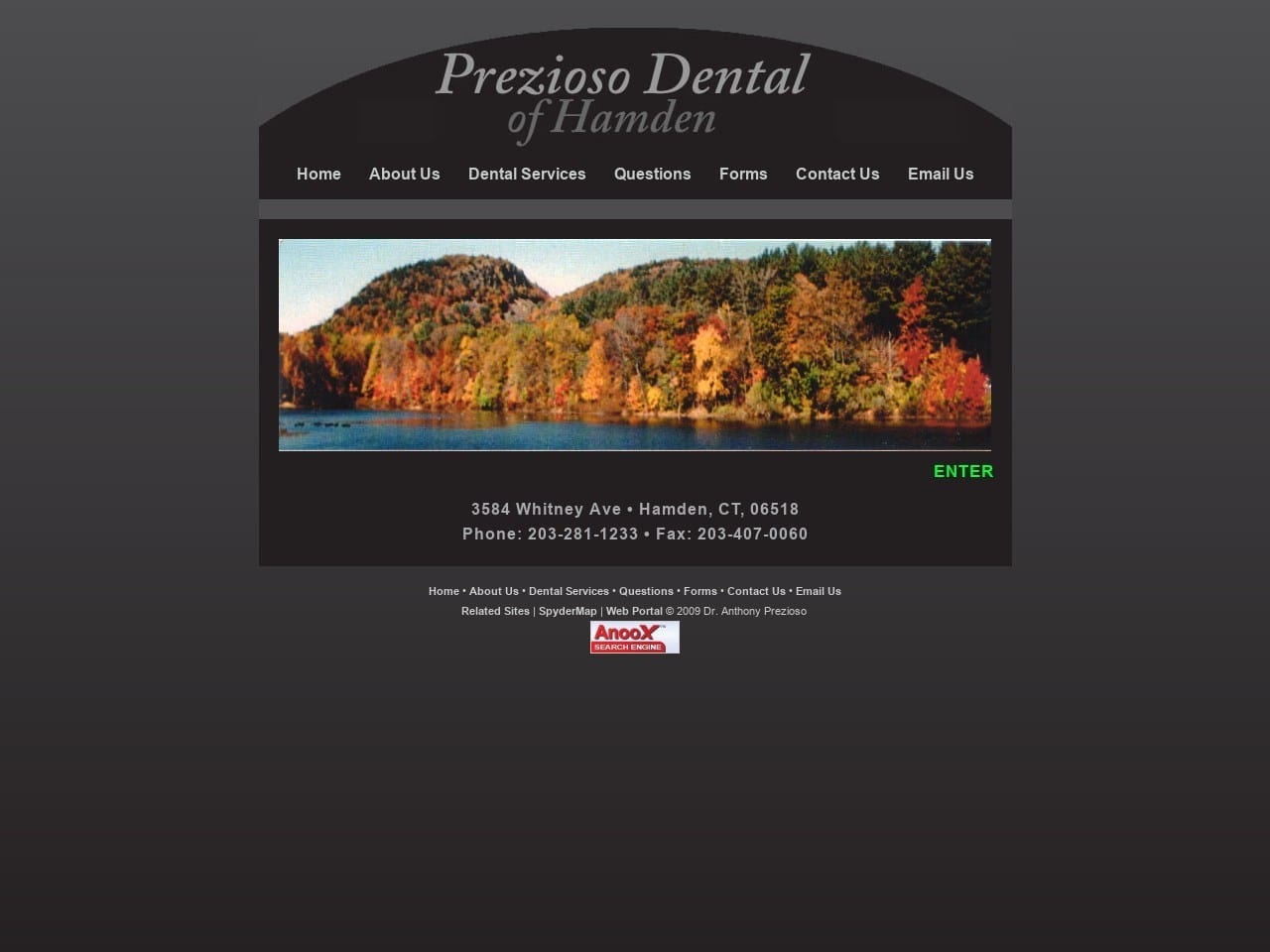 Prezi Dental Website Screenshot from prezidental.com