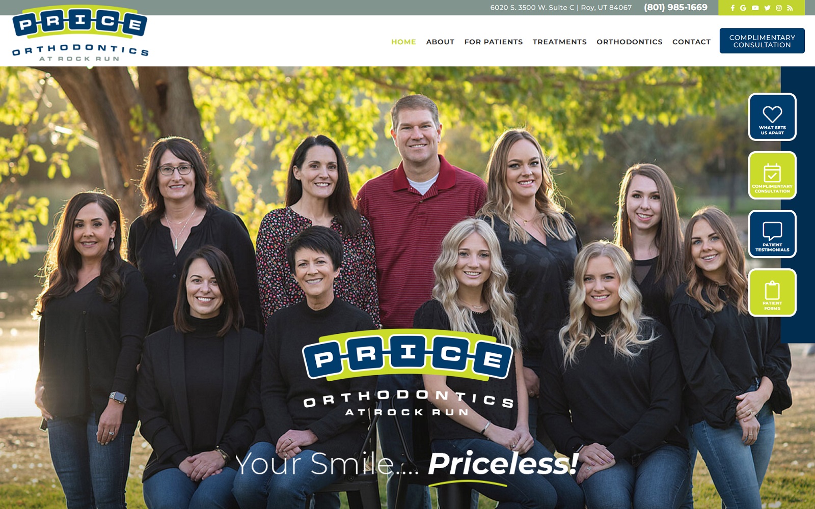 priceorthodontics.com screenshot