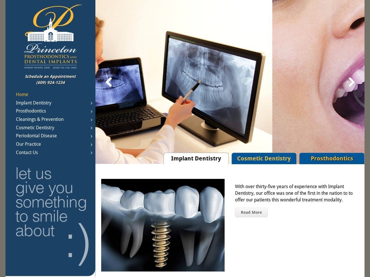 Princetonimplants Website Screenshot from princetonimplants.com