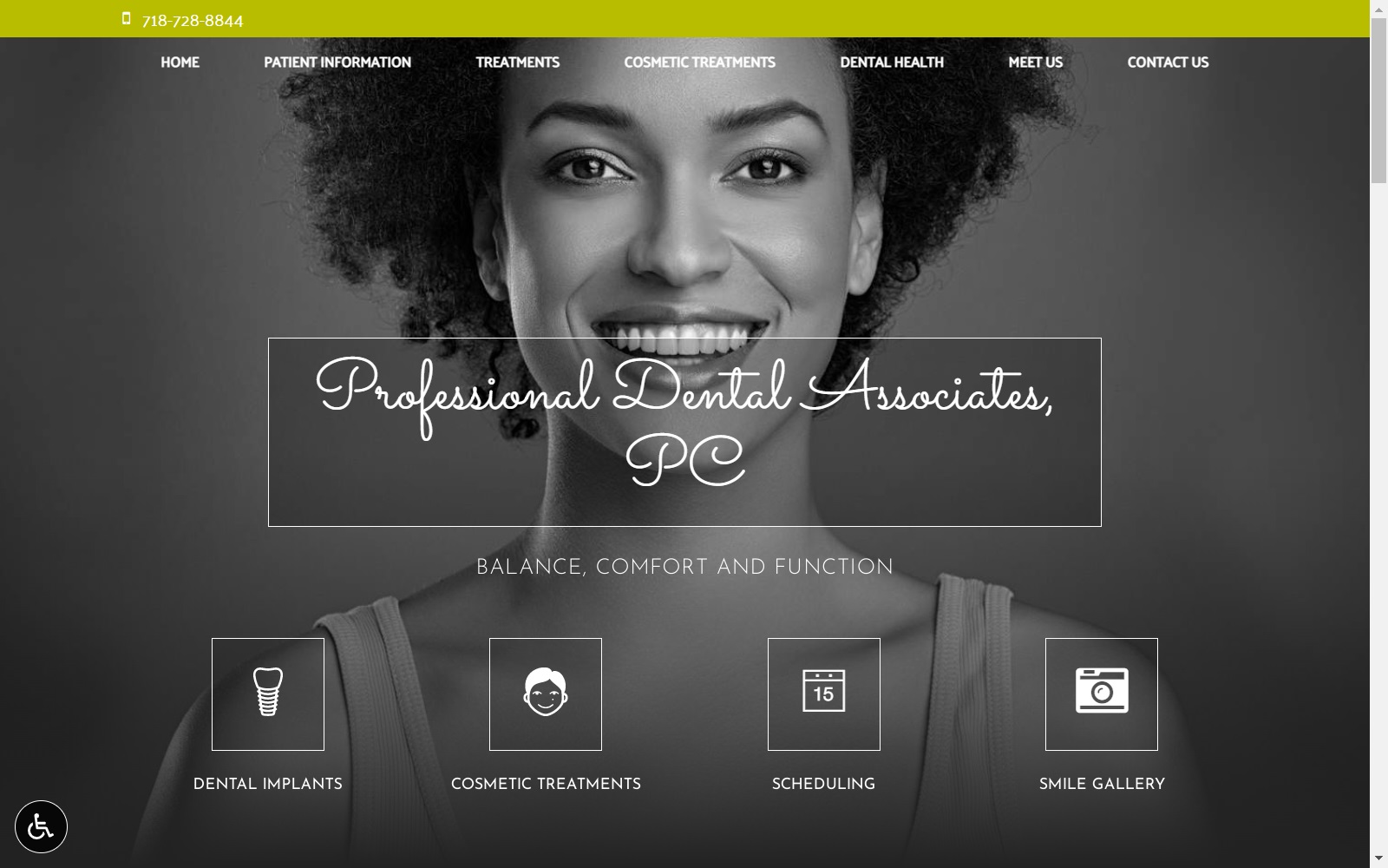 professionaldentalassociates.com screenshot