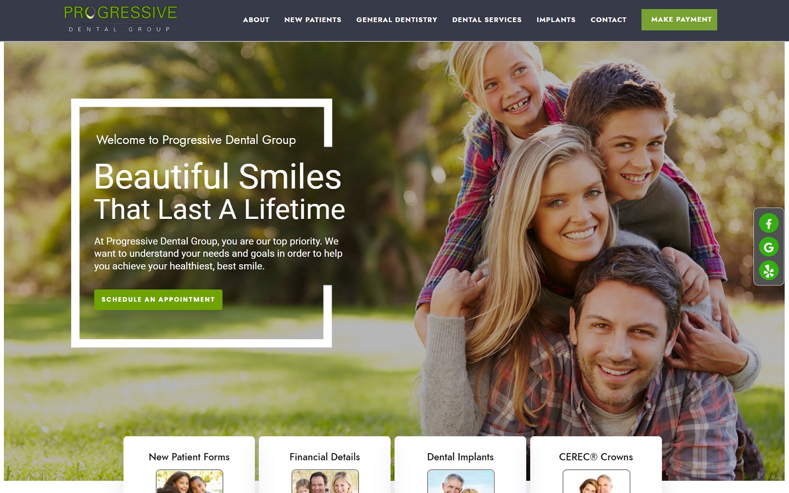 progressivedentalnw.com screenshot