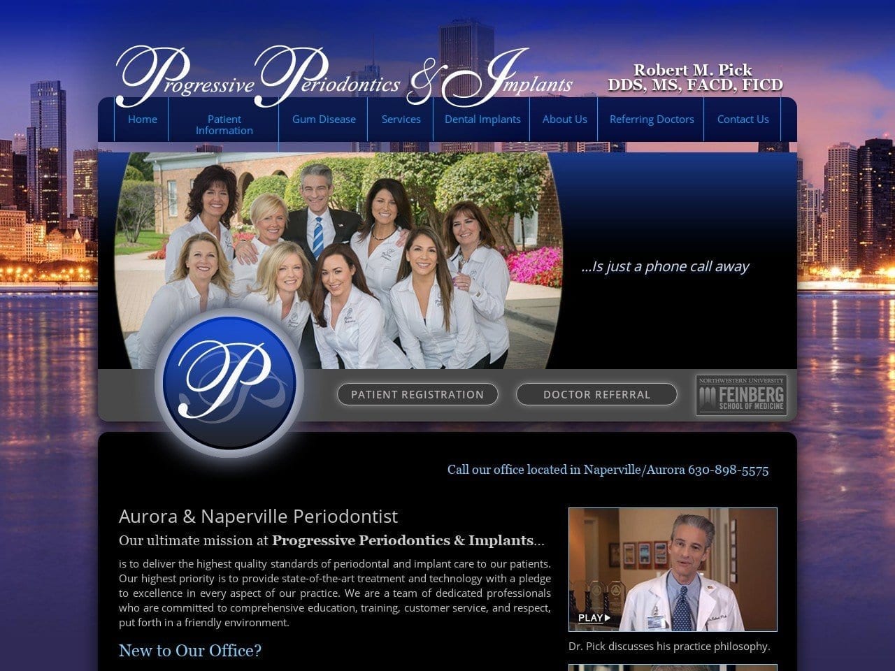 Progressive Periodontics Website Screenshot from progressiveperio.com