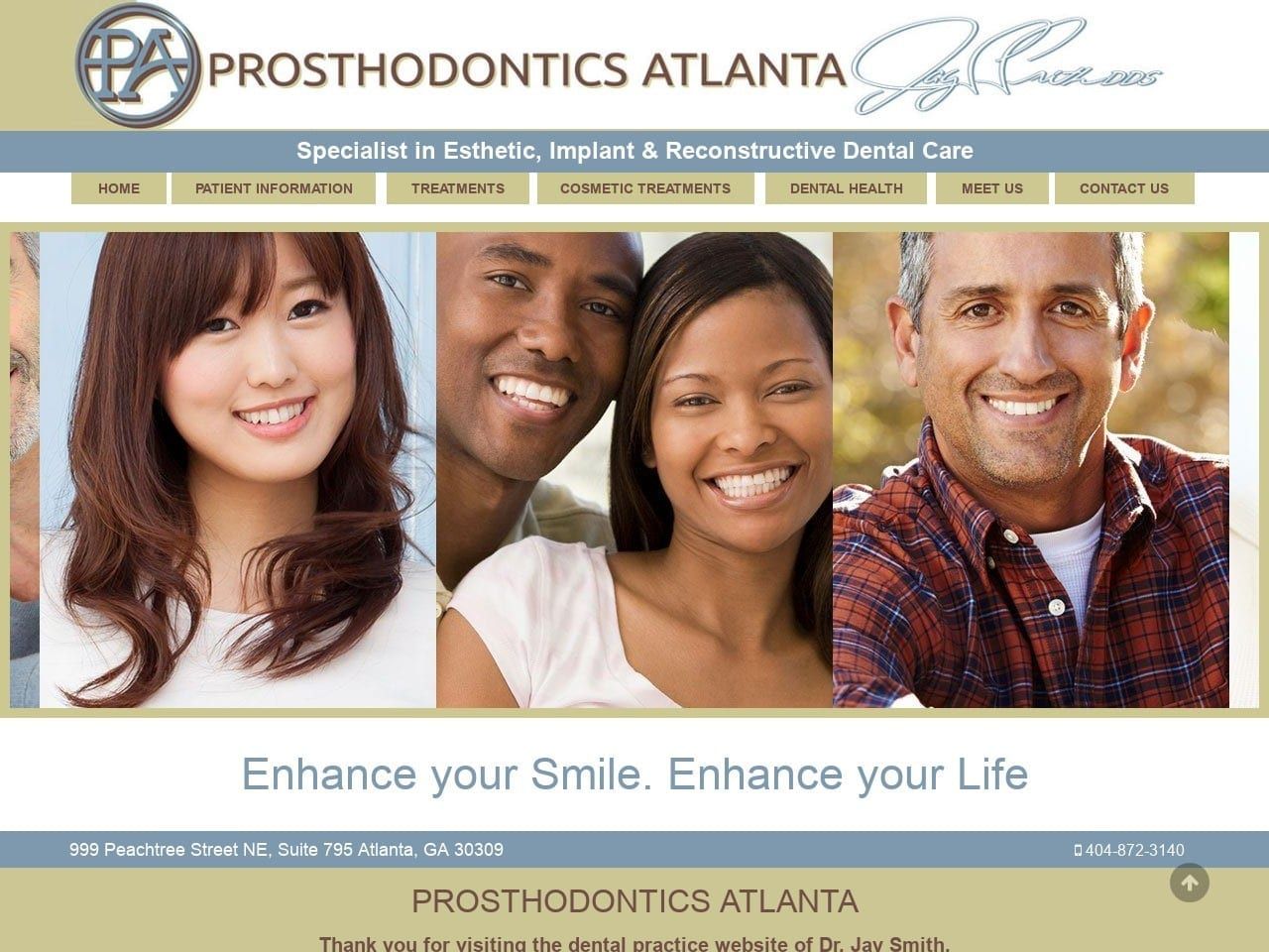 Priest Dentist Website Screenshot from prosatl.com