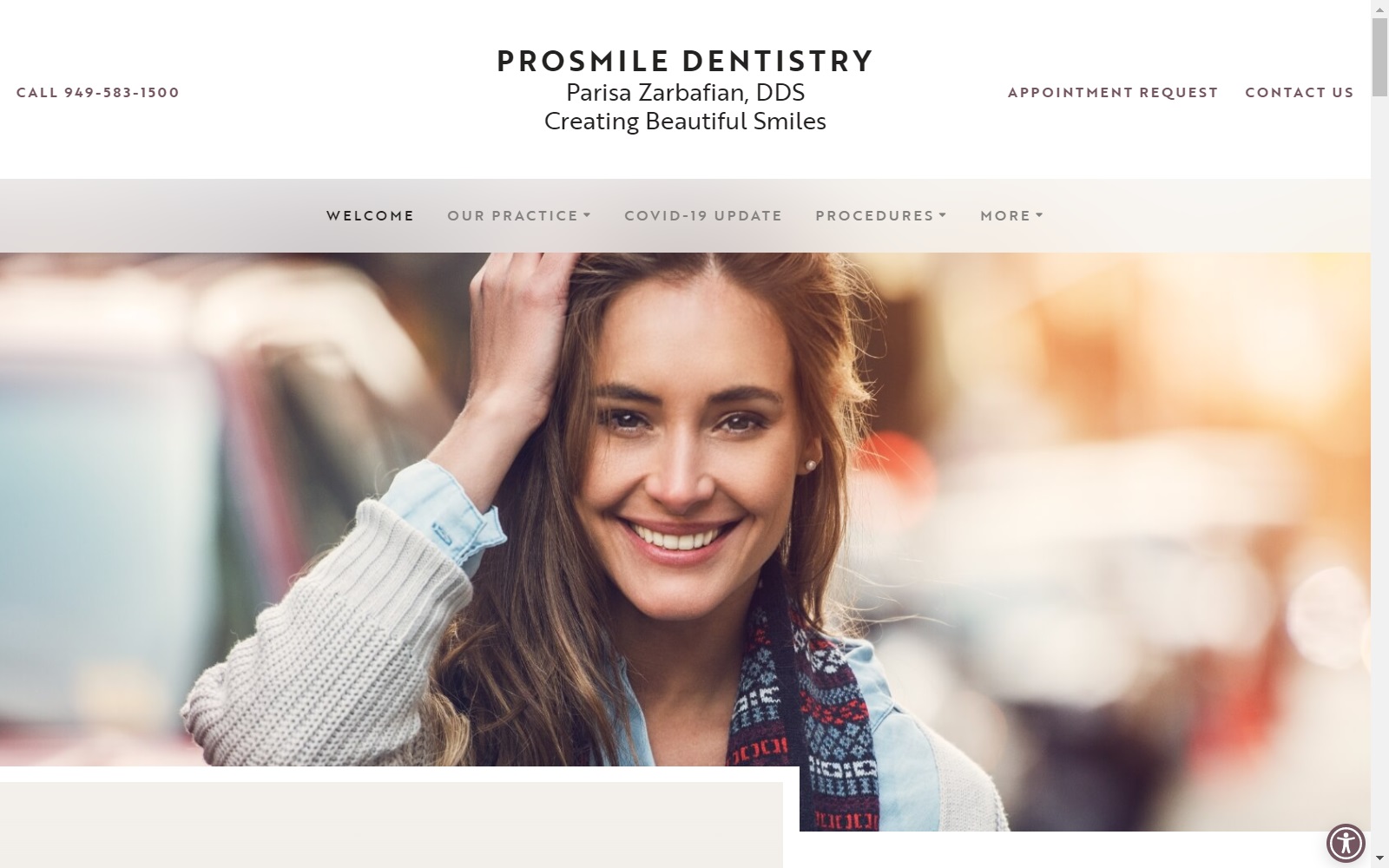 prosmiledentistry.com screenshot