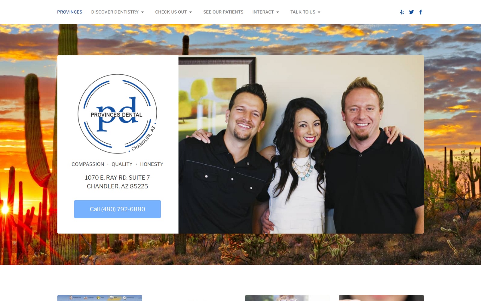 provincesdental.com screenshot