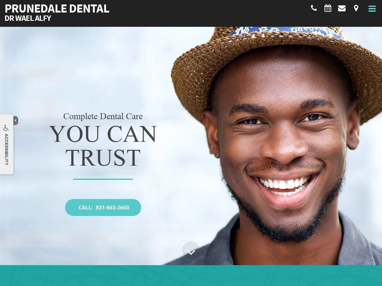 Prunedale Dental Website Screenshot from prunedaledental.com