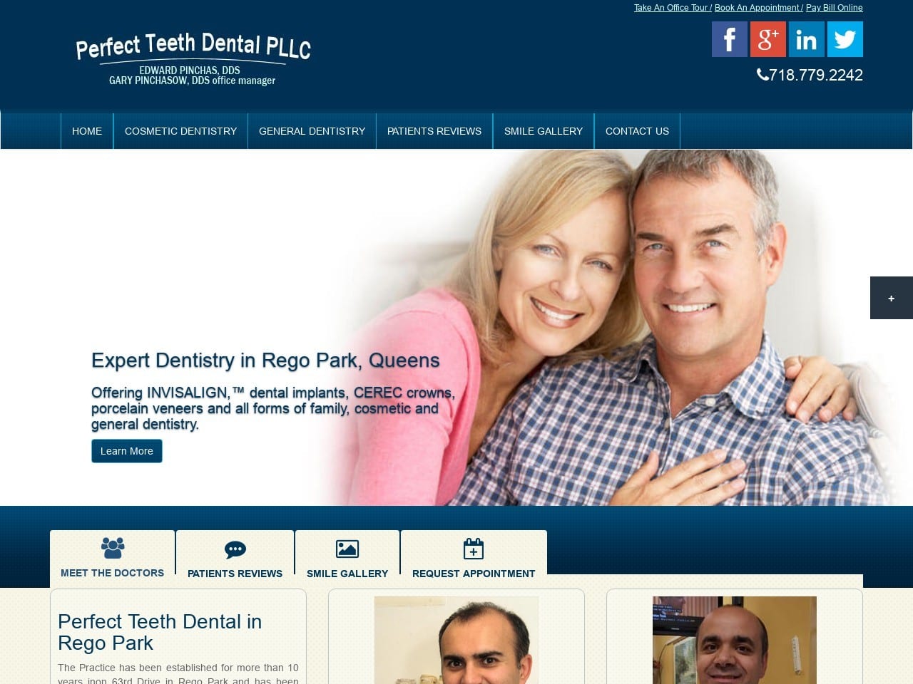 Pt Dental Ny Website Screenshot from ptdentalny.com