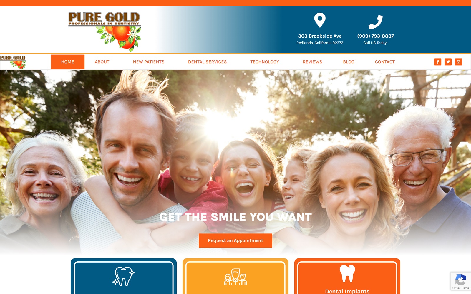 puregolddental.com screenshot