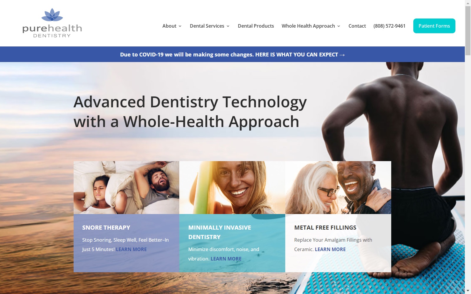 purehealth.maui-dentist.com screenshot