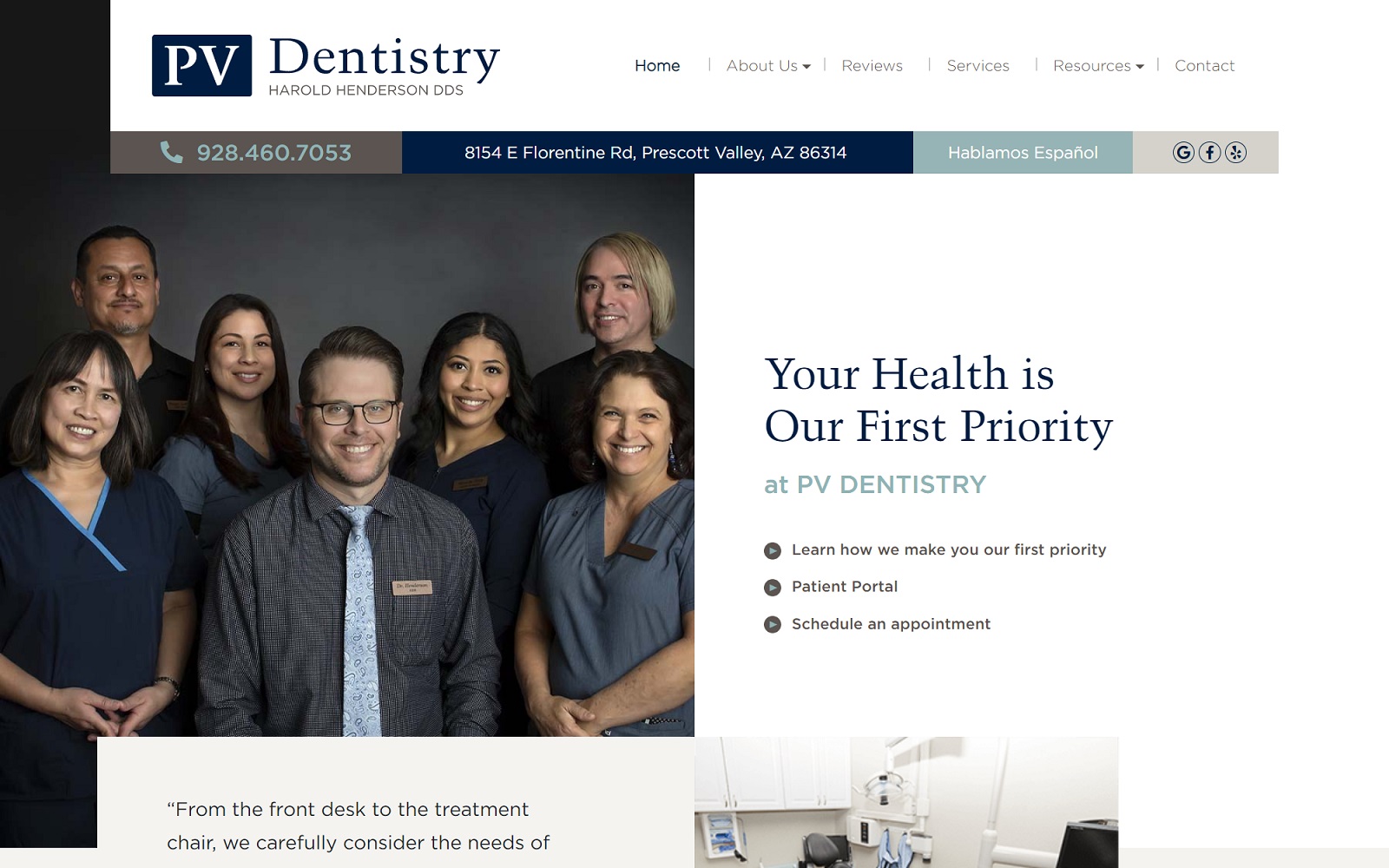 pvdentistry.com screenshot