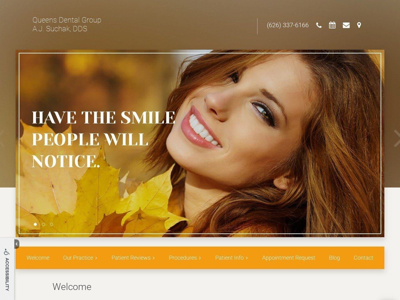 Queens Dental Group Website Screenshot from queens-dental.com