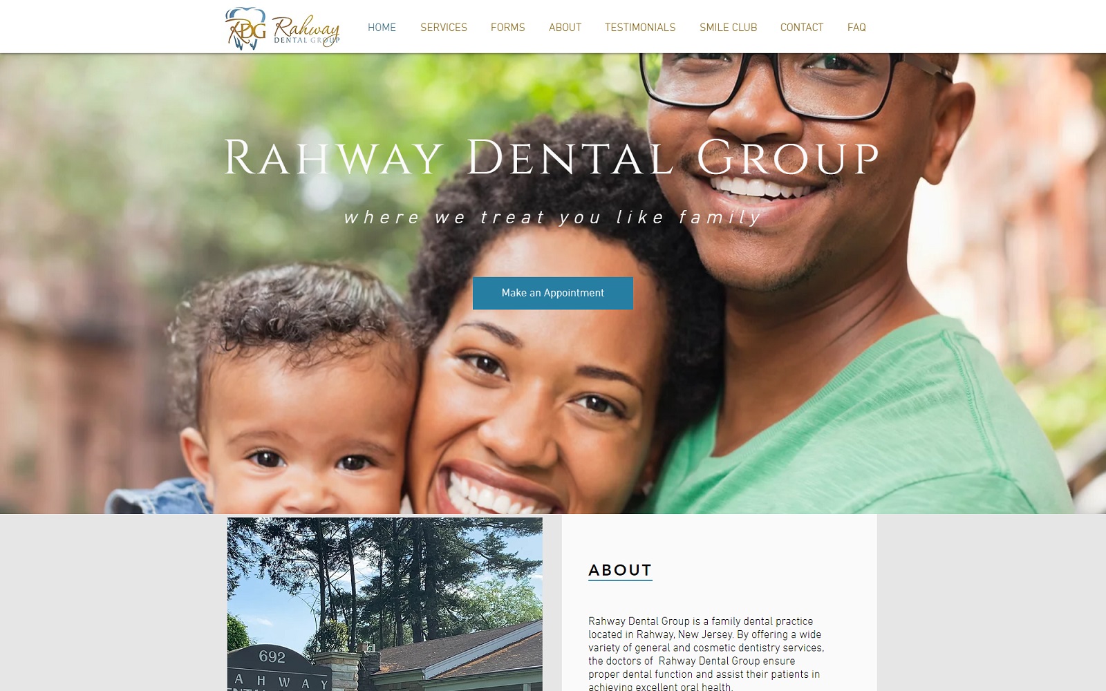 rahwaydental.com screenshot