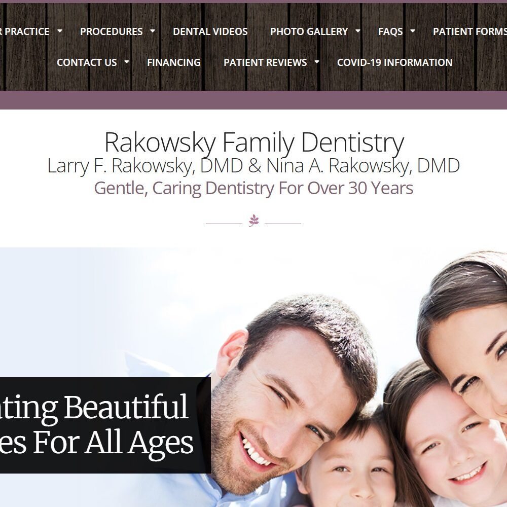 rakowskyfamilydentistry.com screenshot