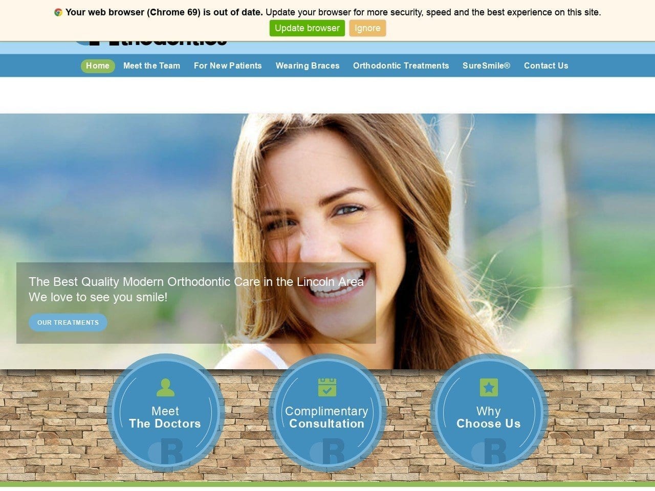 Rallis Orthodontics Website Screenshot from rallisbraces.com