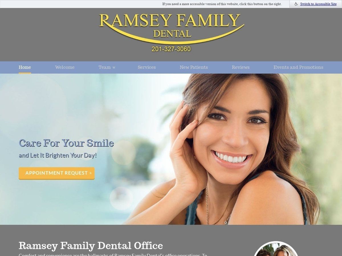 Ramsey Family Dental Boff Robert E DDS Website Screenshot from ramseyfamilydental.com