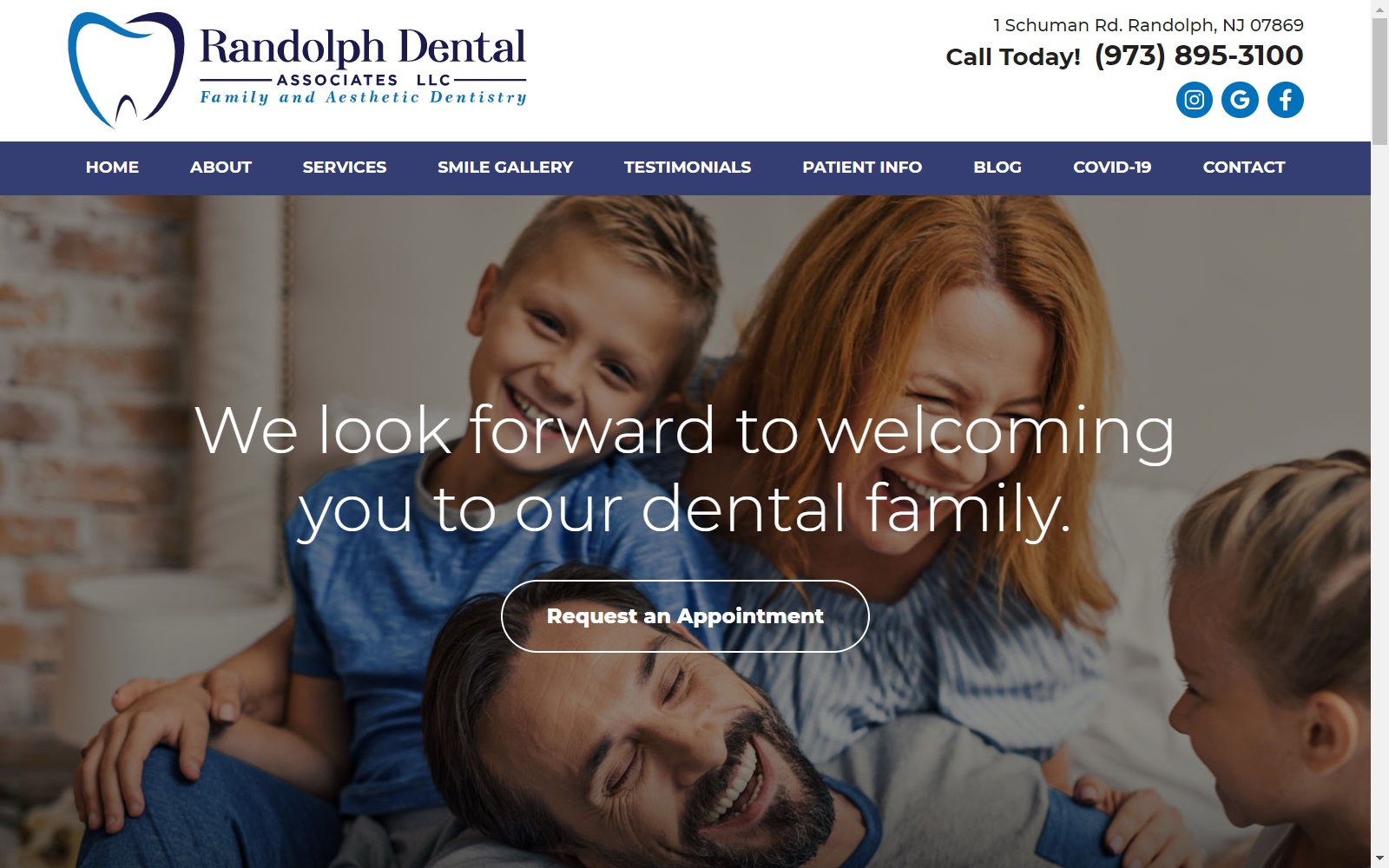 randolphdentalassociates.com screenshot