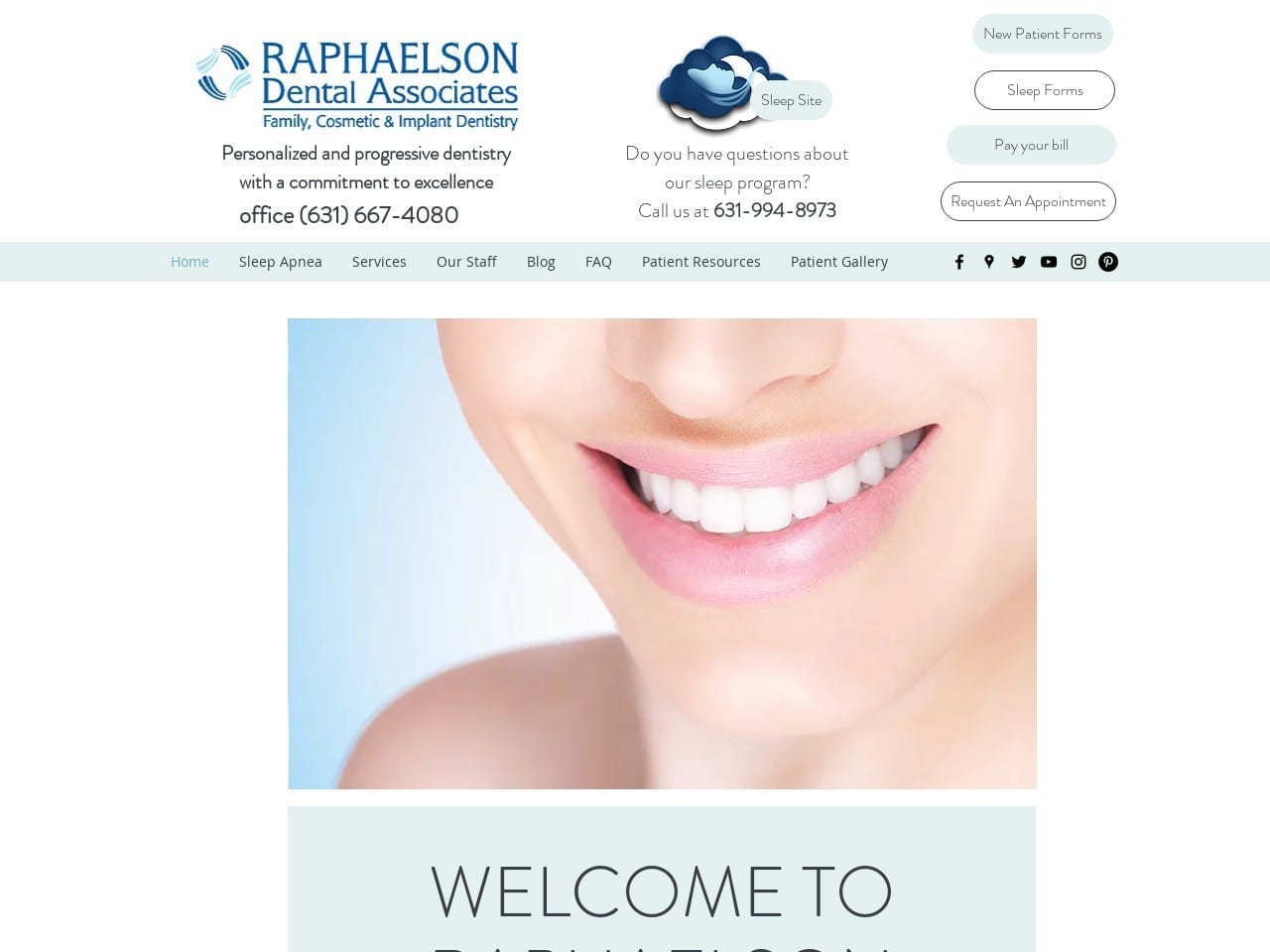 Raphaelson Dental Associates Website Screenshot from raphaelsondds.com