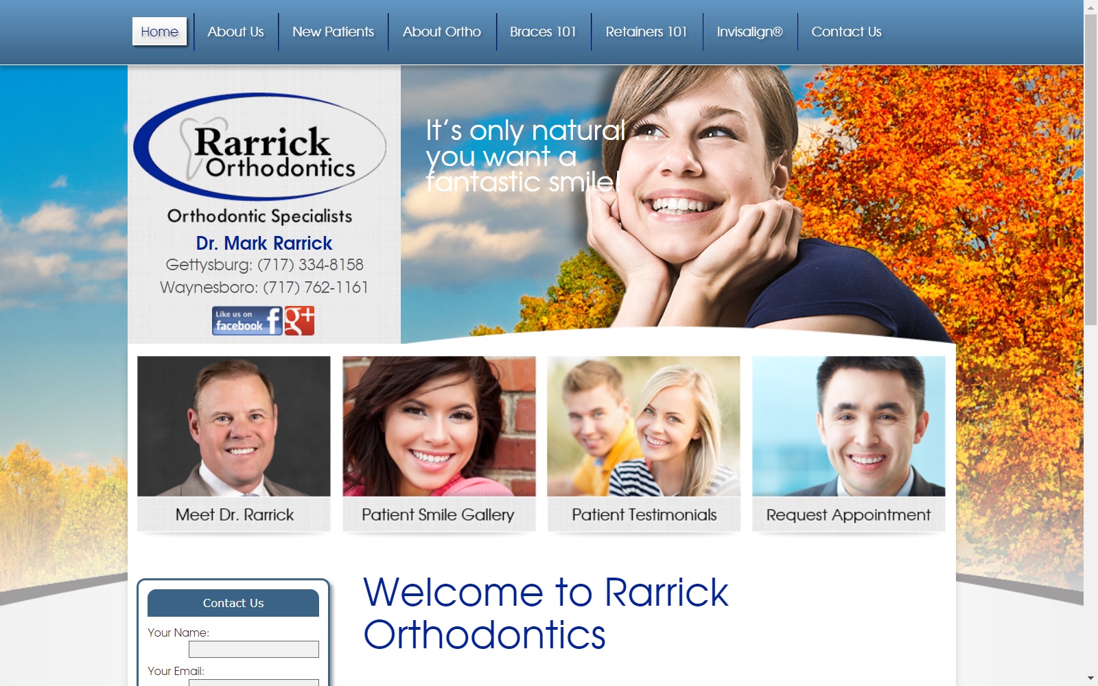 rarrickorthodontics.com screenshot