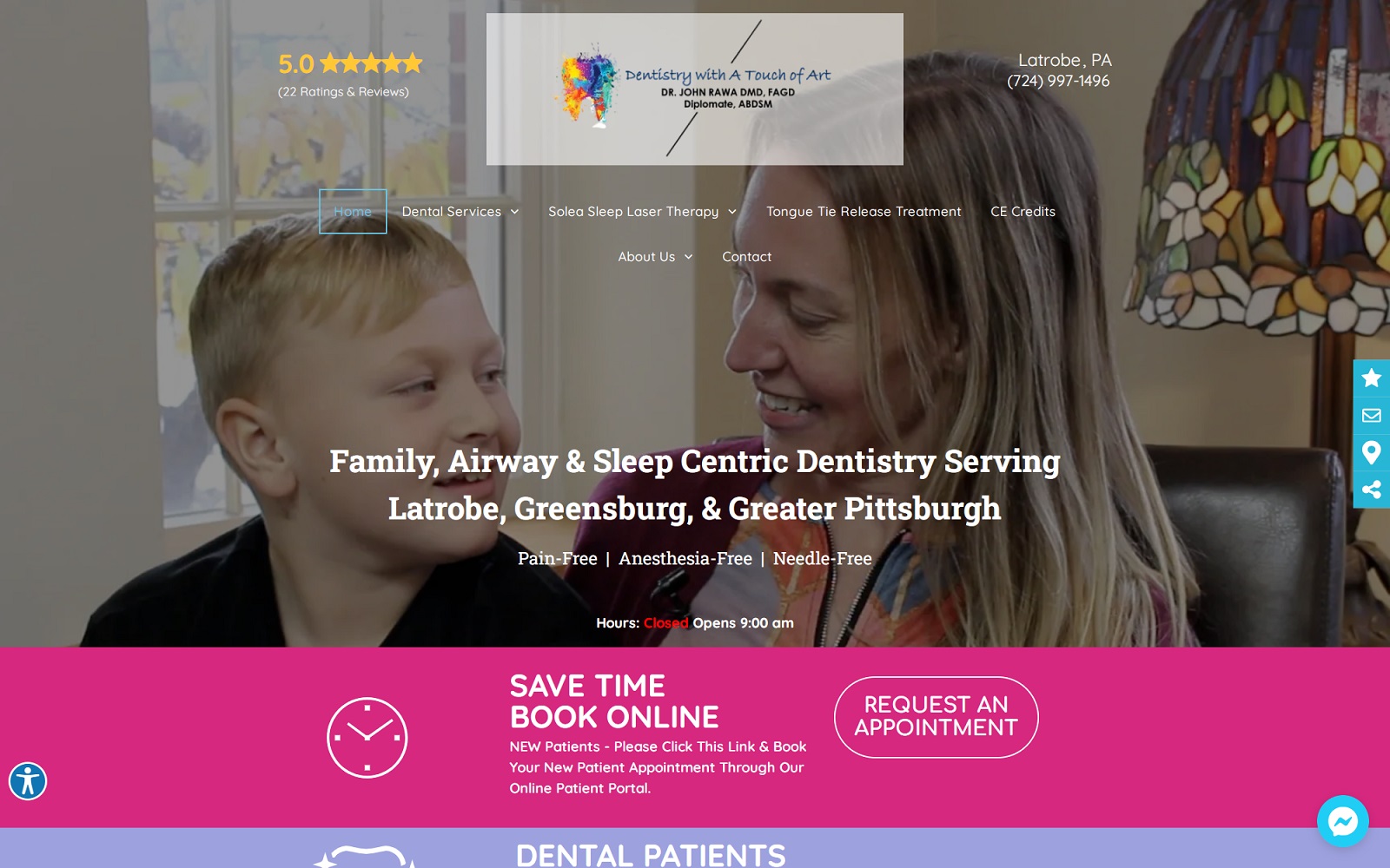 rawadental.com screenshot