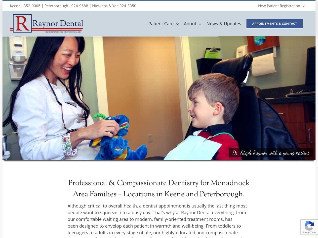 Raynor & Raynor Raynor Stephanie DDS Website Screenshot from raynordental.com