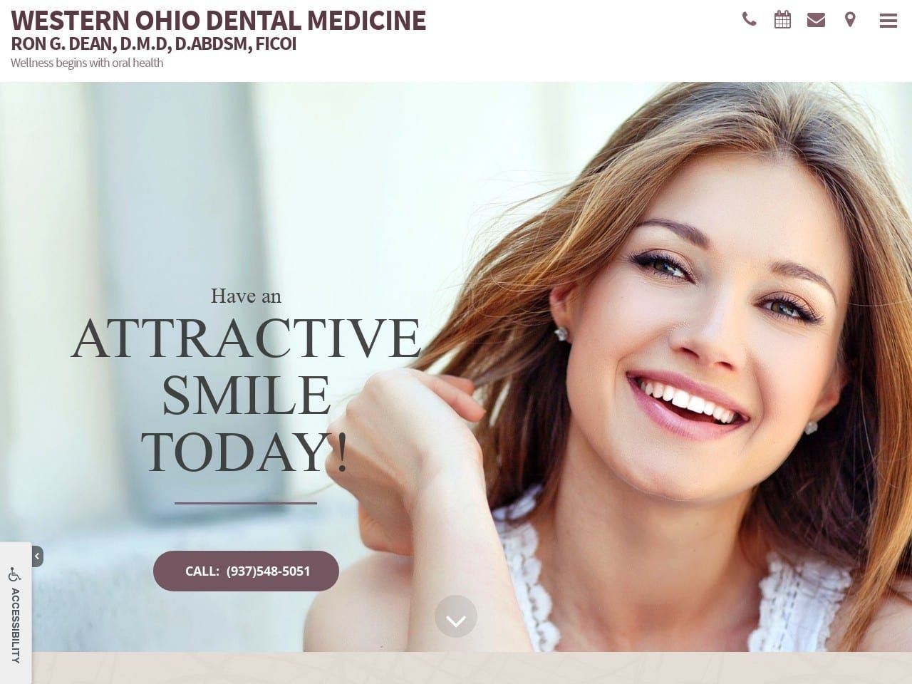 Western Ohio Dental Medicine Website Screenshot from rdeandmd.com