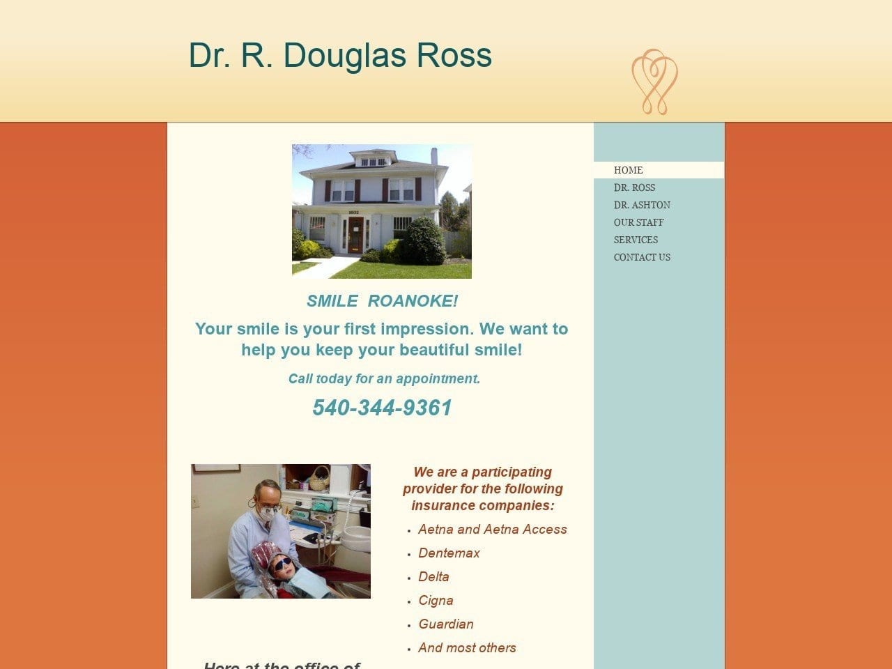 Ross R Douglas DDS Website Screenshot from rdrossdds.com