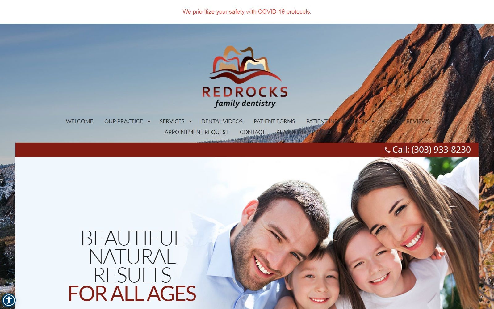 redrocksfamilydentistry.com screenshot